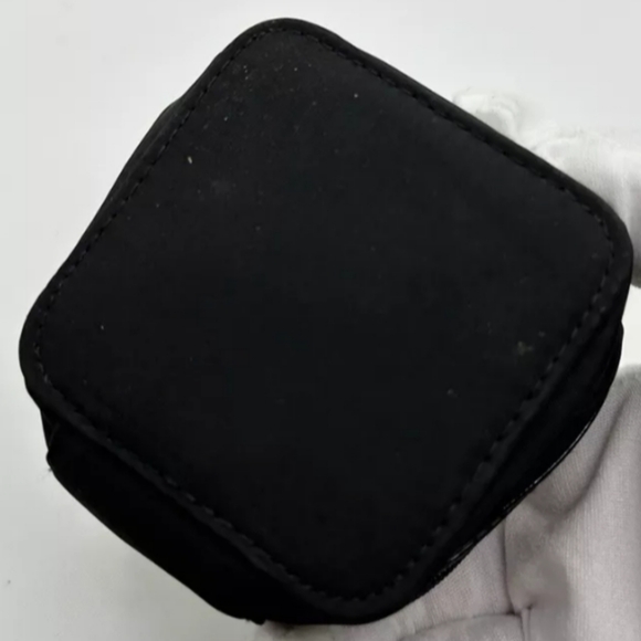 Dior Parfums Beauty Travel Case Makeup Bag/Pouch Shiny Black with Embossed Mini - Picture 4 of 8